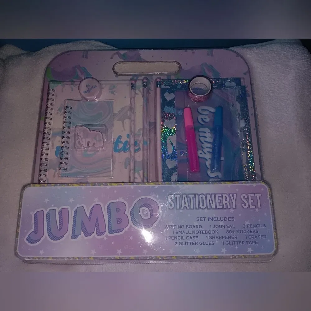 NWOT Color Be Magical Girls Accessories Jumbo Stationary Set